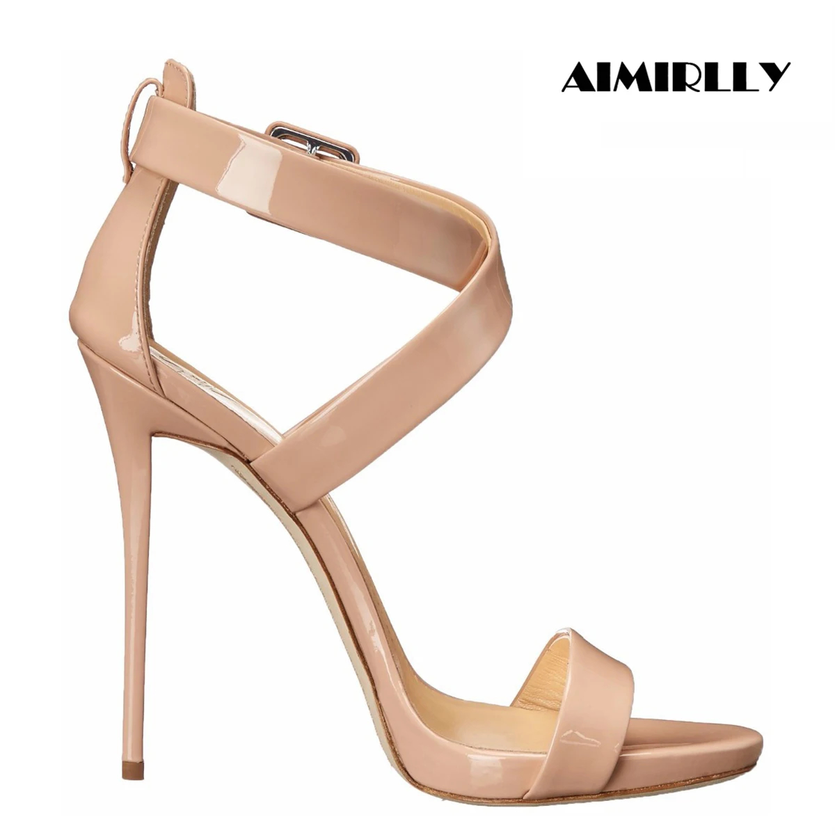 Women'S Work Fashion - Aimirlly 여성 크로스 스트랩 하이힐 샌들