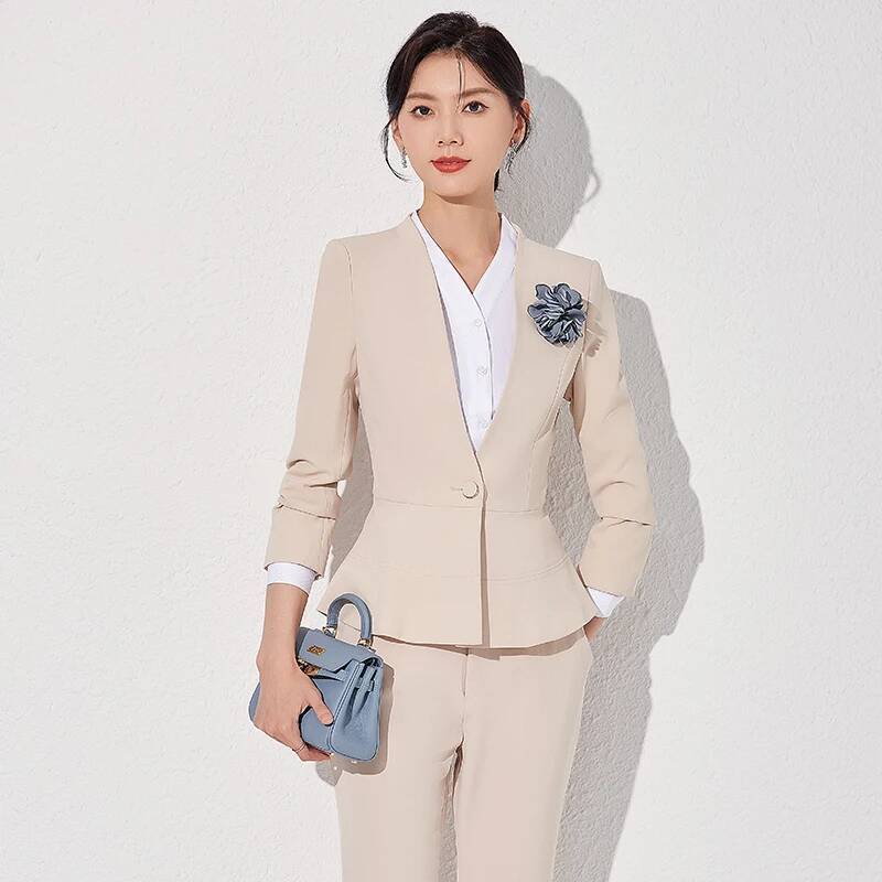 Women Formal Wear Trousers - 여성 정장 스타일 비즈니스 워크웨어 블레이저