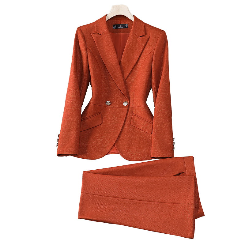 Women Formal Wear Trousers - 가을 겨울 여성 정장 투피스 세트