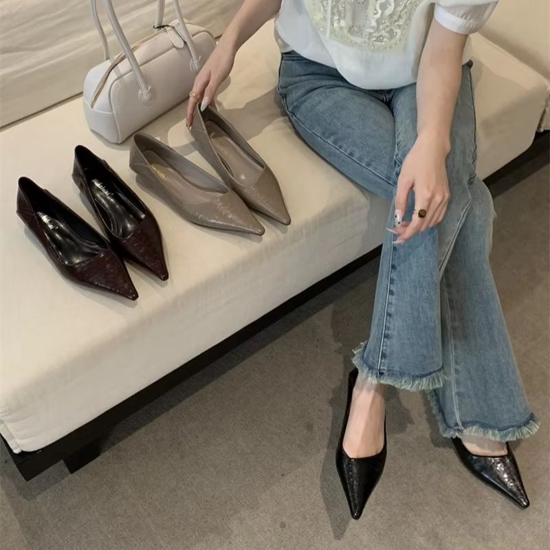 Women'S Work Fashion - 여성 여름 포인티드 토 베이직 샌들