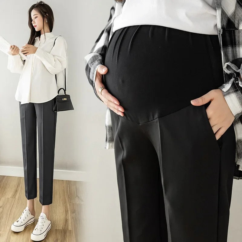Women Formal Wear Trousers - 임산부를 위한 신축성 있는 허리밴드가 있는