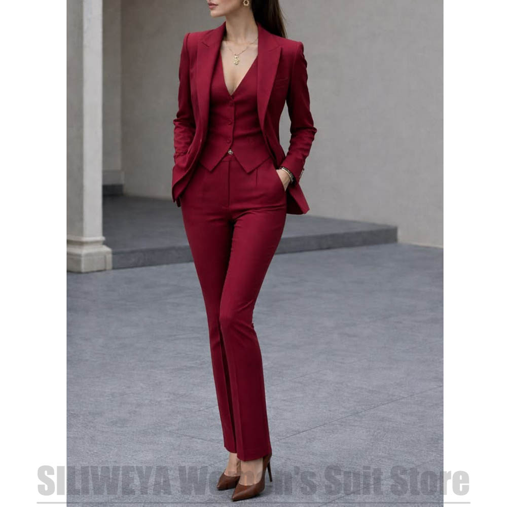 Women Formal Wear Shirts - 여성 3 피스 정장 세트 블레이저
