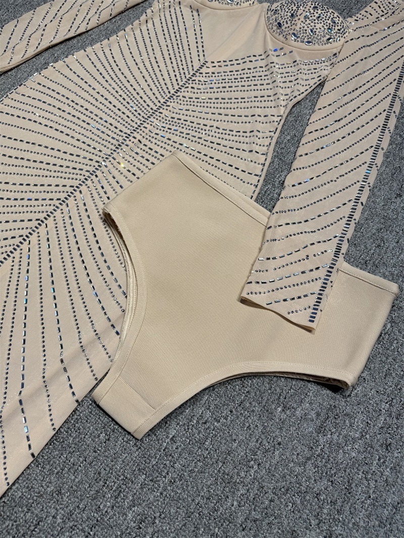 럭셔리 크리스탈 베이지 여성 프롬 드레스 2피스 스커트 - Women Formal Wear Trousers 리뷰 및 가격