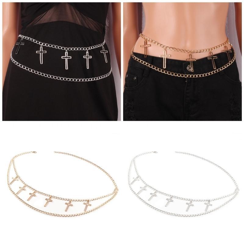 39BD 인기 체인 벨트 금속 교차 매력 허리 체인 장 - Women Formal Wear Belt 리뷰 및 가격