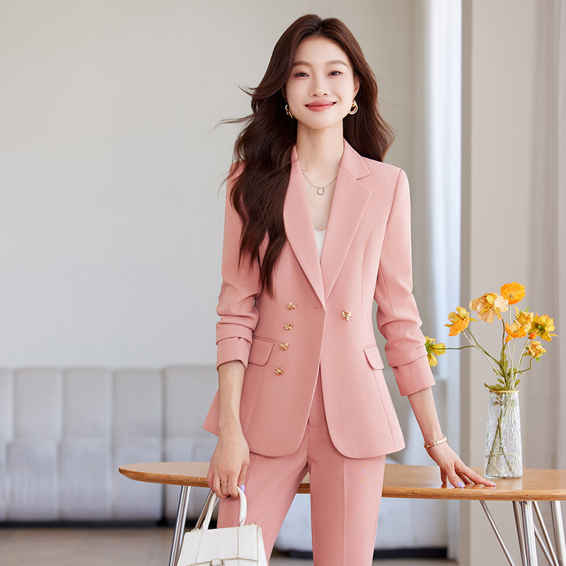 가을 겨울 긴팔 여성 정장 팬츠 수트 여성 비즈니스 워 - Women Formal Wear Trousers 리뷰 및 가격
