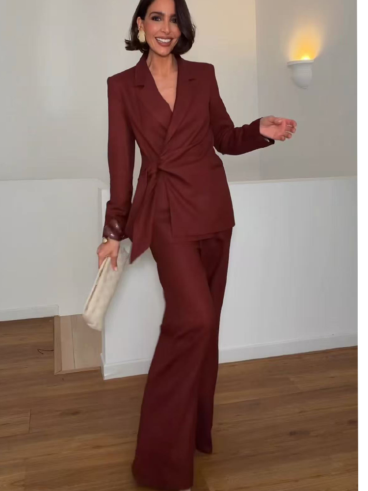 패션 오피스룩 여성 블레이저 팬츠 수트 우아한 포멀 슬 - Women Formal Wear Trousers 리뷰 및 가격