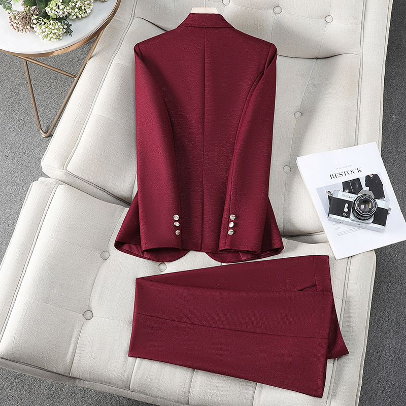 가을 겨울 여성 정장 투피스 세트 여성 의류 여성 비즈 - Women Formal Wear Trousers 리뷰 및 가격