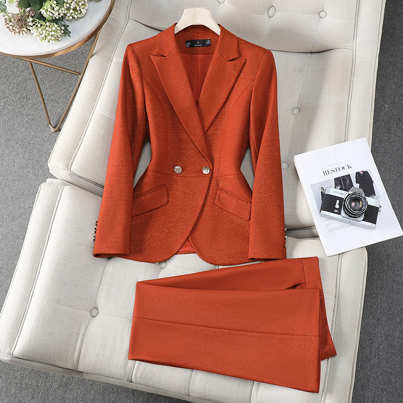 가을 겨울 여성 정장 투피스 세트 여성 의류 여성 비즈 - Women Formal Wear Trousers 리뷰 및 가격