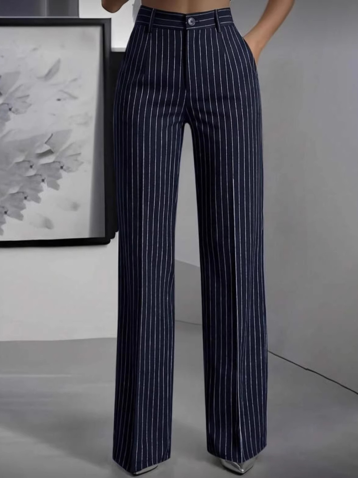 우아한 하이웨이스트 스트레이트 레그 수트 팬츠, 출퇴근 - Women'S Formal Wear With Pants 리뷰 및 가격