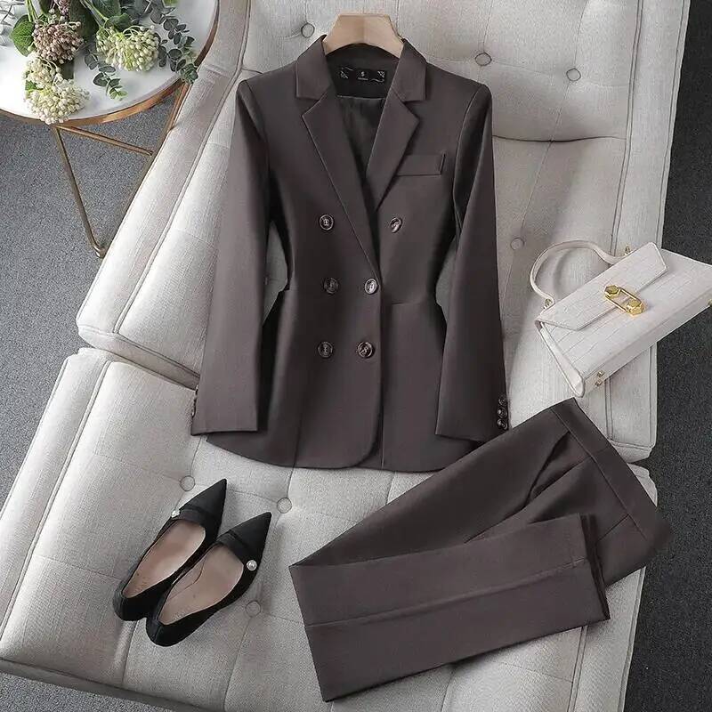 정장 여성 비즈니스 정장 바지와 재킷 코트 OL 스타일 - Women Formal Wear Trousers 리뷰 및 가격