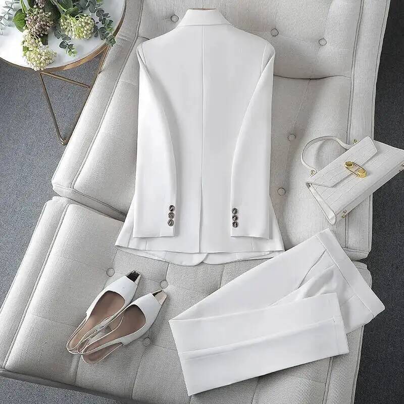 정장 여성 비즈니스 정장 바지와 재킷 코트 OL 스타일 - Women Formal Wear Trousers 리뷰 및 가격