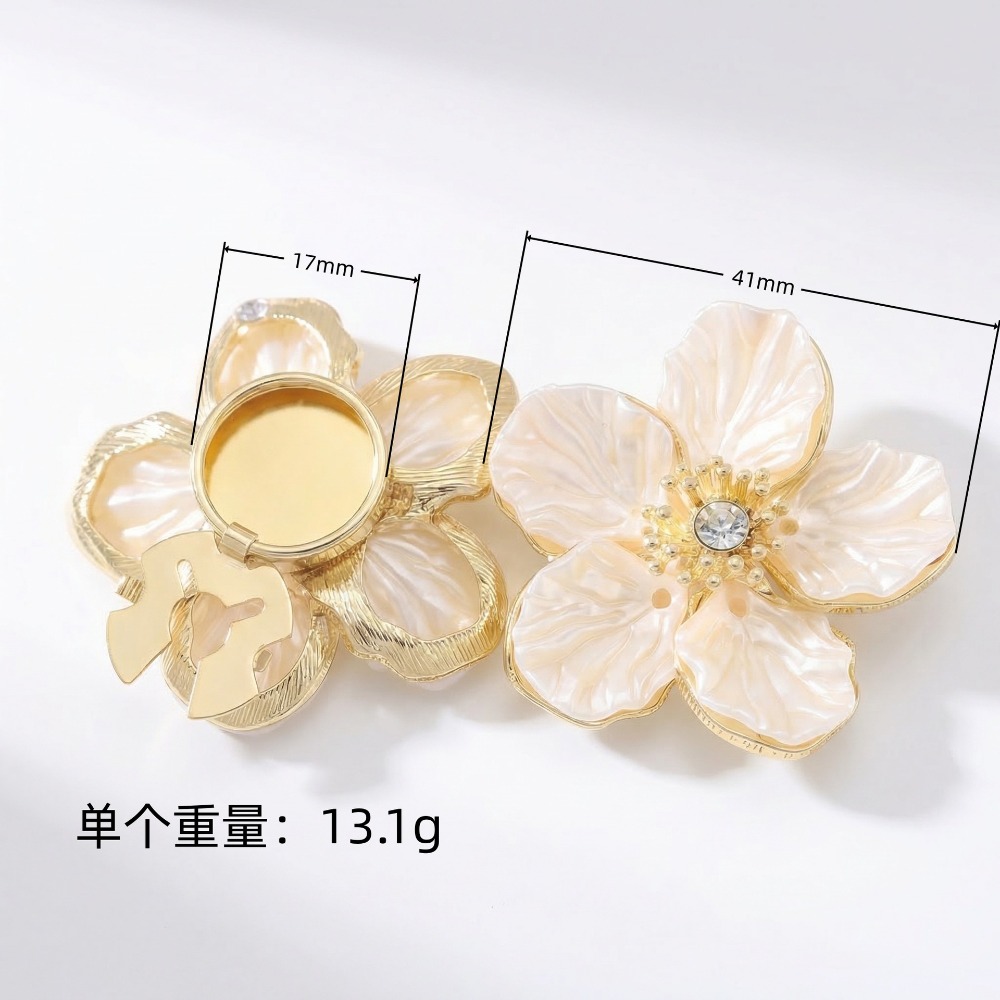 빈티지 꽃잎 버튼 커버 커프스 단추 셔츠용, 정장용,  - Women Formal Wear Shirts 리뷰 및 가격